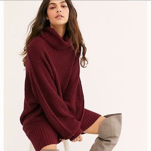 Free People Cocoa Oversized Sweater